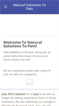 Mobile Screenshot of naturalsolutionstopain.com